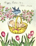 Vintage Baby Easter Image