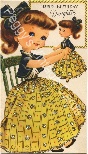 Vintage girl and her doll image