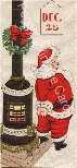 Vintage Santa with Pot Belly Stove