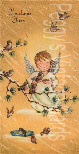 Vintage orange angel image