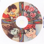 Vintage Birthday CD label