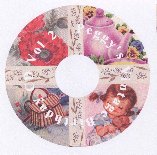 Vintage Birthday CD label