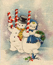 Vintage Vintage Snowmen