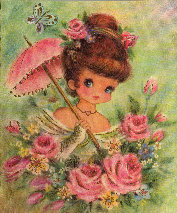 Vintage Pink Girl Image 1